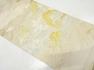 アンティーク　荒波模様織り出し袋帯（材料）